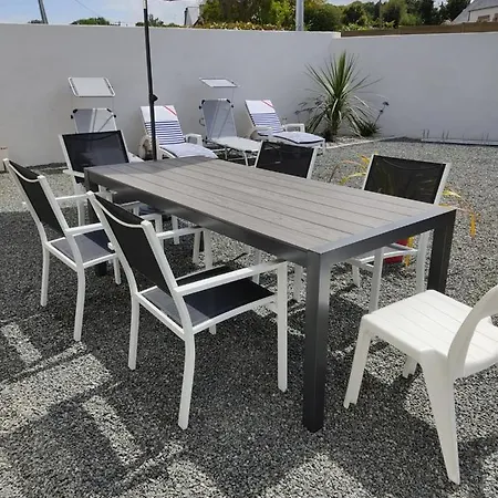 Ti Gwen Ha Du Vila Locquirec Exterior foto